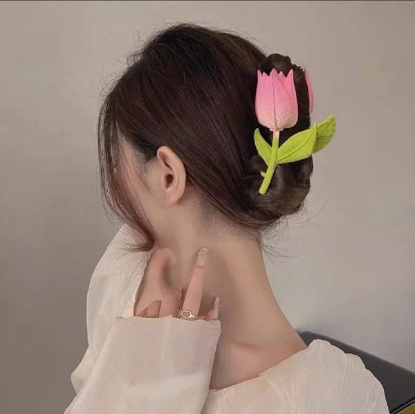 Pack Off 01 Flower Girl Hair Clip | Hair Clip For Women | Best Quality Hair Clip | Catcher For Women & Girls ( Standard Large Size)