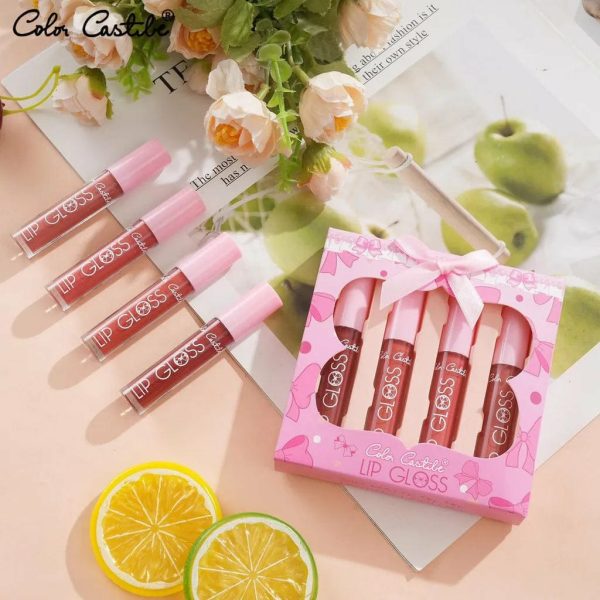 Color Castle [4pcs] Matte Lip Gloss Set | Color Castle Lipsticks Pack