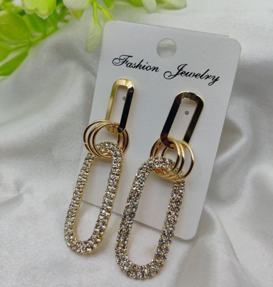 Imported Sparkling Statement Earrings – Luxury Rhinestone Drops For Every Occasion | Earring For Girls & Women